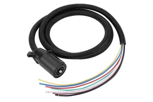 Heavy Duty 7 Way Trailer Plug Connector Cord Cable