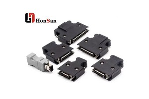Servo Motor Connector Power Cable Motor Plug 2 Core Connector for Panasonic