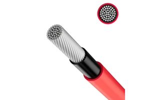 PV1-F Solar Panel Cable 4mm 6mm XLPO Insulation Tinned Copper Red & Black for Power Station Use