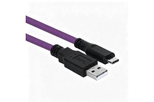 USB2.0 to Type-C Data Cable Industrial Camera High Flexibility Drag Chain Shielding Folding Resistance A-C Connector Cable