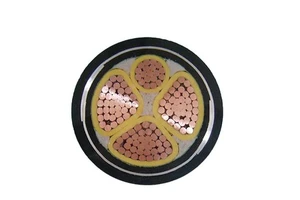 Wholesale of Copper Core Wire and Cable Reels, Low-voltage YJV22 3*6 for Power Engineering, Made of Red Copper Wire.