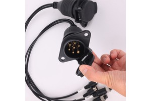 Professional Production Vehicle Accessories Stretching Contraction 7 Core Spiral Cable for Truck Trailer