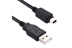 New Camera Accessories Digital Camera Cable USB Charging Data Cable for Olympus, Length: 1.5m