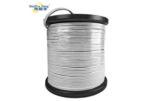 Black 12/16/18 AWG Stranded SPT1/SPT2 LED Lighting Extension Cable With PVC Insulation And 99.9% Copper Conductor