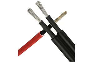 Cross Border PV1-F Solar Cable 2Core 4mm 1.8kV DC CE for for UV Resistant Flame Retardant (V0) IP65 Tinned Copper