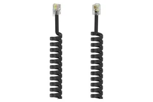 Spiral Telephone Cord Handset Black 1.5m 00201150