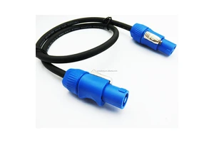 Manufacturer OFC 2 Core 1.5mm Audio Loudspeaker Cable Wire Stage Speaker Speakon Cable 4 Pin Speakon to Speakon Male Plug