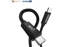 UNIEAN 0.6M PVC Type C Data Cable 10Gbps High Speed USB C Cable for Digital Cameras and Accessories iphone to Android