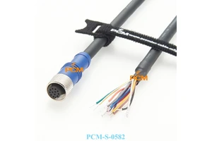 M12 A-code 12-pin Power I/O Breakout Cable Compatible with Cognex Sensor 3D Camera DS1000, DS1050, DS1101, DS1300 CBL-05P2-S1