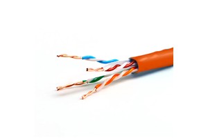 Industrial Automation Equipment Signal Transmission 0.545+ Orange 24AWG CAT6 PVC Insulated Lan Network Cable