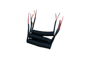 Custom Coiled Spiral Cable Assembly Retractable Power Wire Harness for Automotive & Industrial Use
