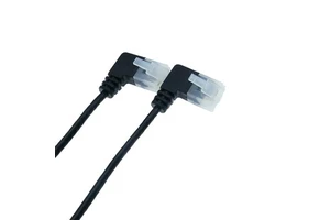 Original 90 Degree Slim Cat7 RJ45 Patch Cord Cable Cat7 32AWG Lan Patch Network Jumper Cable