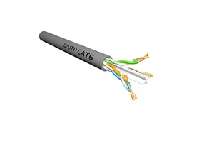 OEM Factory Cat6 UTP Solid Bare Copper CCA PE PVC Jacket Industrial Power 305M Lan Cable for Networking 0-70C