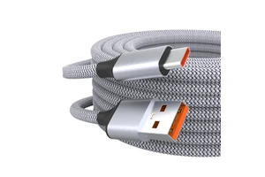 1m 6A Fast Charging USB-C Cable 15W with Pure Copper and Nylon Jacket for Car and Earphone Use