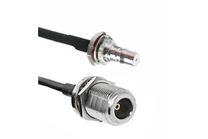 Factory Quality Assurance N Type Female Jack to QMA Female Bulkhead Nut O-ring RF Coax Coaxial RG223 Pigtail Extension Cable