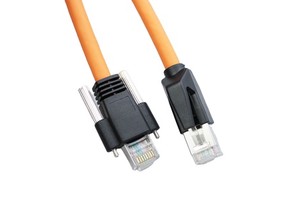 Factory Wholesale Industrial Camera Network Cable RJ45 Shielded Cat7 High Flex Drag Chain Ethernet Cable with Screw Lock