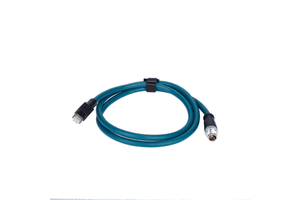 M12 4 Pin Type D Male to RJ45 Ethernet Cable Shielded Industrial Network Cord for Profinet EtherCAT