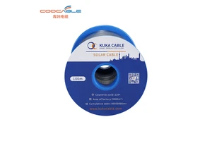 TUV H1Z2Z2-K DC Solar PV Cable Wire AD8 Waterproof16MM2 Red Black XLPO Insulation PV1-F Photovoltaic Solar Cable