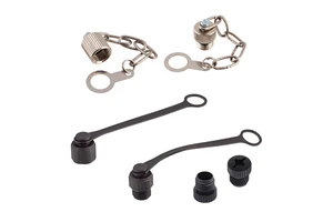Waterproof M8 IP67 Dustproof Cap Nickel Plated Brass Housing for Servo Motor Camera Connector