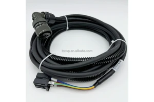 For CNC Machine Electrical Equipment Power Cable MR-PWCNS Servo Motor Cable Spiral PUR Coiled PU Cable 3M 5M 10M