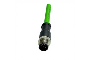 Hot sale Eight core M12 CODE Male Connector CAT6E PVC Jacket IP67 Waterproof Industrial Ethernet Cable Industrial automation