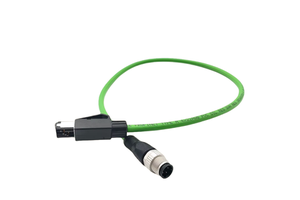 Custom M12 RJ45 Plug Cable 4P/8P 26AWG Pure Copper IP67 PVC Jacket Industrial Profinet/Ethernet Security Camera Cat6 Computer 5M