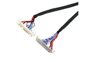 Factory Customized Wire Harness Industrial Computer Monitor Display 40 Pin Connector Lcd Lvds Converter Cable