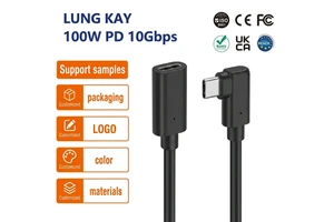 Type C Male To Female Cable 4K Video USB 3.1 Gen 2 100W 10Gbps Sync Data And Fast Charging USB C Extension Cable Extender Cord