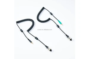 TRRS to GX-16 4F, GX-16 7F Spiral Cable