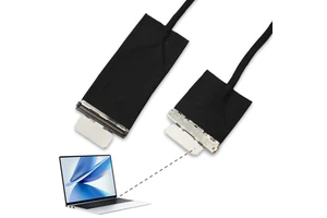 Hotten 42AWG 30Pin 0.5mm Micro Coax LVDS H-R-S Cable Assembly 350mm for Embedded Display Drone Electronic