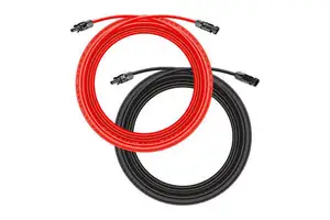 PV Cable Solar Connectors XLPE Insulated Waterproof 4mm/6mm Single Solar Wire for Solar Panels Photovoltaic Solar Power Systems