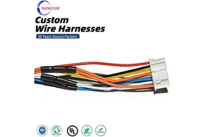Custom Molex 0430251400 MPE Daisy Chain Cable Assembly, UL6061 20AWG/30AWG Stranded Wire Harness for Industrial Robotics