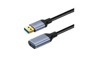 Newstarlink USB 3.0 Male Female Extension Cable Pure Copper Conductor Nylon Braided 5Gbps High Speed Eco-Friendly Camera