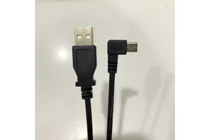 High-Speed USB 2.0 Type-A to Mini-B 90-Degree Elbow PVC Charging Cable for Computer Camera Phones (3.5M)