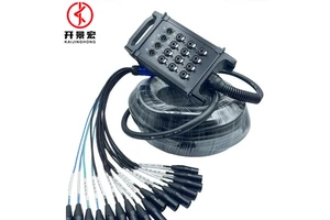 16 Channels Roll Stage Box Cable Dmx Audio De Y Power Snake XLR Cable Male to Female Multi Microphone