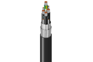 Industrial Motor Drive Cable | Low Voltage Bare Copper VFD 600W BP Series 310A IP68 Wiring Cable For Inverter OMDS33/012-MC CNC