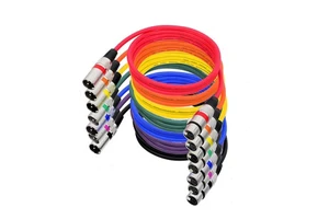 Multi-Color Microphone XLR Balanced Cannon Male to Female PVC Jacket Oxygen-free Copper Audio Cable for Mixer Stage Studio