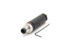 M8 Male Connector 3 Pin for Sensor Delta AC Servo Motor