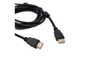 Heavy Duty HD Video Audio Connector Wire with Dual Ferrite Cores Display Cable Assembly