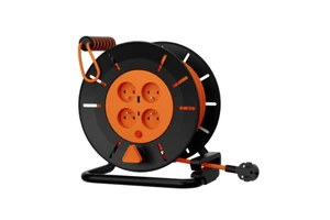 Linsheng Ergonomic Handheld CE Extension Cable Reel Retractable Cord for Outdoor Garden Equipment