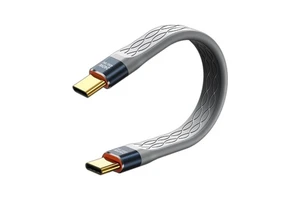 0.5m Type-C to USB C Flexible TPU Jacket Supports USB 4.0 240W Charging 8K Display 40Gbps Data Transfer for Phone Cameras