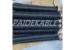 China Hot Selling Low Voltage Medical Communication Use Colourful Copper Conductor PE Insulation PUR Sheath Spring Spiral Cable
