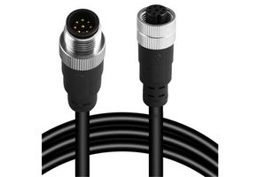 M12 4-Pin A-Coded Male to Female Connector Cable | Industrial Waterproof Sensor Extension Cord for Automation Robotics