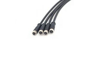 KRONZ M8 Sensor Cable, Straight 3-Pin A-Code Female, IP67 Waterproof, Aviation Circular Connector Wire