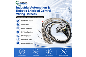 Custom Industrial Automation Cable Assembly Robotics Shielded Control Harness OEM