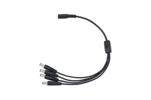 Dc5521 1 Female to 4 Male Plug Power Cord Distributor Four in One Extension Dc Power Cable