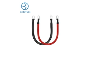 Andufuse Wiring Harness Kit Tinned Copper Lugs Battery Cable for Winch ATV UTV Truck Motorcycle 8AWG