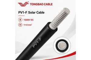 1.5kV DC Stranded Solar Photovoltaic Cable 4/6/10mm² UV Protection IP68 Waterproof PV Wire for Outdoor Building Industrial