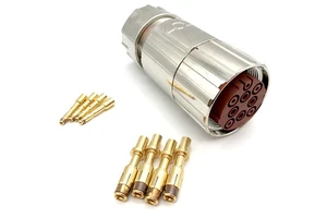 6FX2003-0LU10 6-Pin M40 Aviation Plug | Industrial Servo Motor Connector