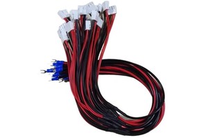 3385 20AWG 2510-4P IP67 12V Cooling Fan PVC Copper Terminal Cable Assembly Wiring Harness For Industrial Smart Robot